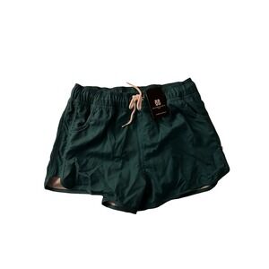 BONDI BEAMERS Active Shorts Teal Green Drawstring Pockets‎ Women's Size 10